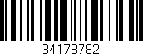 Código de barras (EAN, GTIN, SKU, ISBN): '34178782'