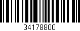 Código de barras (EAN, GTIN, SKU, ISBN): '34178800'