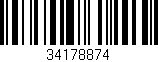 Código de barras (EAN, GTIN, SKU, ISBN): '34178874'