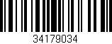 Código de barras (EAN, GTIN, SKU, ISBN): '34179034'
