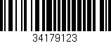 Código de barras (EAN, GTIN, SKU, ISBN): '34179123'