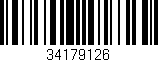 Código de barras (EAN, GTIN, SKU, ISBN): '34179126'