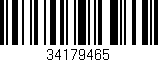 Código de barras (EAN, GTIN, SKU, ISBN): '34179465'