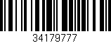 Código de barras (EAN, GTIN, SKU, ISBN): '34179777'