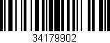 Código de barras (EAN, GTIN, SKU, ISBN): '34179902'