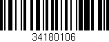 Código de barras (EAN, GTIN, SKU, ISBN): '34180106'