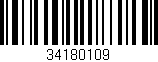 Código de barras (EAN, GTIN, SKU, ISBN): '34180109'