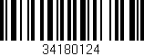 Código de barras (EAN, GTIN, SKU, ISBN): '34180124'