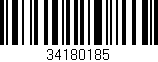 Código de barras (EAN, GTIN, SKU, ISBN): '34180185'