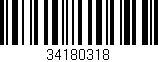 Código de barras (EAN, GTIN, SKU, ISBN): '34180318'
