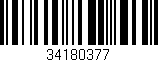 Código de barras (EAN, GTIN, SKU, ISBN): '34180377'