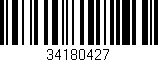 Código de barras (EAN, GTIN, SKU, ISBN): '34180427'