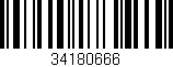 Código de barras (EAN, GTIN, SKU, ISBN): '34180666'