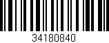 Código de barras (EAN, GTIN, SKU, ISBN): '34180840'