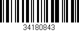 Código de barras (EAN, GTIN, SKU, ISBN): '34180843'