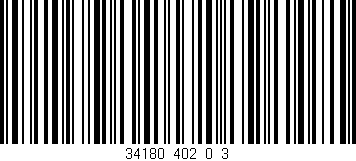 Código de barras (EAN, GTIN, SKU, ISBN): '34180_402_0_3'