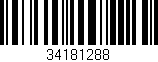 Código de barras (EAN, GTIN, SKU, ISBN): '34181288'