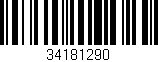 Código de barras (EAN, GTIN, SKU, ISBN): '34181290'