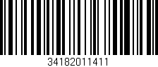 Código de barras (EAN, GTIN, SKU, ISBN): '34182011411'