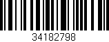 Código de barras (EAN, GTIN, SKU, ISBN): '34182798'