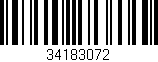 Código de barras (EAN, GTIN, SKU, ISBN): '34183072'
