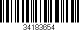 Código de barras (EAN, GTIN, SKU, ISBN): '34183654'