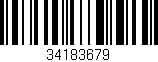 Código de barras (EAN, GTIN, SKU, ISBN): '34183679'