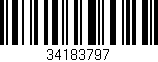 Código de barras (EAN, GTIN, SKU, ISBN): '34183797'