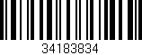 Código de barras (EAN, GTIN, SKU, ISBN): '34183834'