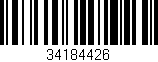 Código de barras (EAN, GTIN, SKU, ISBN): '34184426'