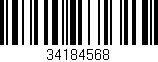 Código de barras (EAN, GTIN, SKU, ISBN): '34184568'