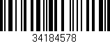 Código de barras (EAN, GTIN, SKU, ISBN): '34184578'