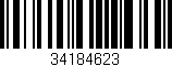 Código de barras (EAN, GTIN, SKU, ISBN): '34184623'