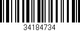 Código de barras (EAN, GTIN, SKU, ISBN): '34184734'