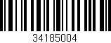 Código de barras (EAN, GTIN, SKU, ISBN): '34185004'