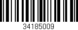 Código de barras (EAN, GTIN, SKU, ISBN): '34185009'