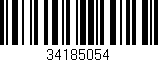 Código de barras (EAN, GTIN, SKU, ISBN): '34185054'