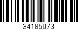 Código de barras (EAN, GTIN, SKU, ISBN): '34185073'