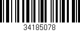 Código de barras (EAN, GTIN, SKU, ISBN): '34185078'