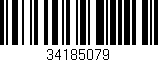 Código de barras (EAN, GTIN, SKU, ISBN): '34185079'