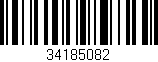 Código de barras (EAN, GTIN, SKU, ISBN): '34185082'