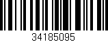 Código de barras (EAN, GTIN, SKU, ISBN): '34185095'