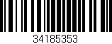 Código de barras (EAN, GTIN, SKU, ISBN): '34185353'