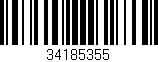 Código de barras (EAN, GTIN, SKU, ISBN): '34185355'