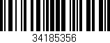 Código de barras (EAN, GTIN, SKU, ISBN): '34185356'