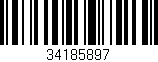 Código de barras (EAN, GTIN, SKU, ISBN): '34185897'