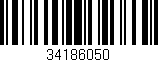 Código de barras (EAN, GTIN, SKU, ISBN): '34186050'