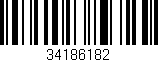 Código de barras (EAN, GTIN, SKU, ISBN): '34186182'