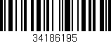 Código de barras (EAN, GTIN, SKU, ISBN): '34186195'