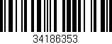 Código de barras (EAN, GTIN, SKU, ISBN): '34186353'